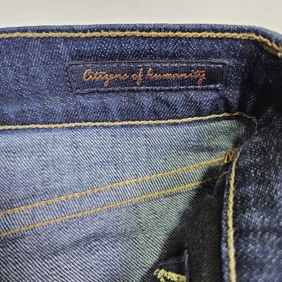 Citizens Of Humanity Womens Dita Bootcut Jean Dark Wash Low Rise Western Blue 27 - Picture 5 of 16